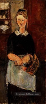 Jolie Tableaux - la jolie femme au foyer 1915 Amedeo Modigliani